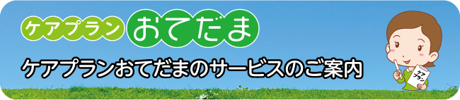 ケアプランおてだまのサービスのご案内